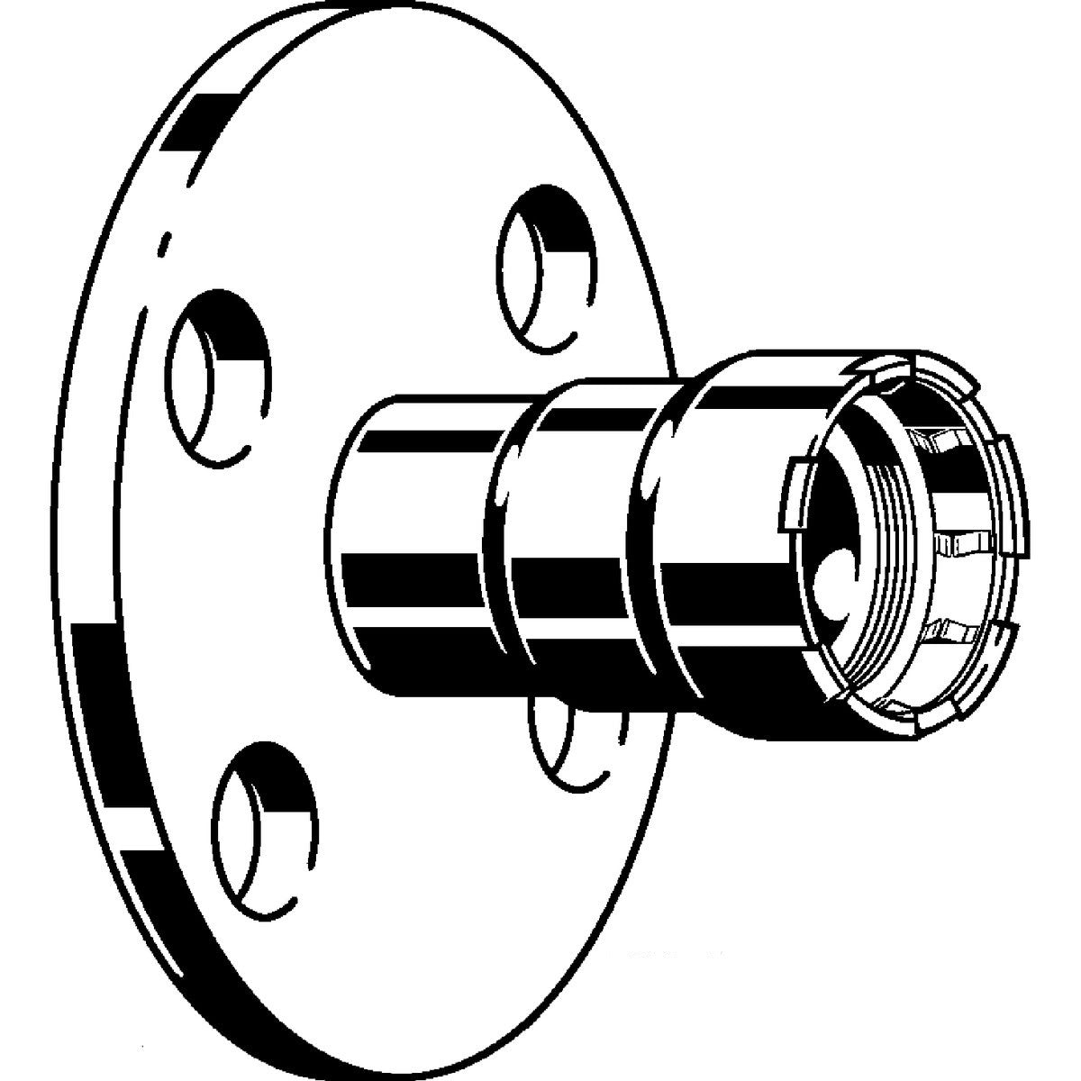 Viega 95720 (4159XL) MegaPress 304 FKM 2 1/2 in Press Class 150 Flat Face Flange (1 Each) - 3