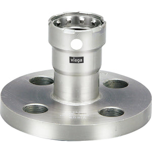 Viega 95870 (4159) MegaPress 304 Stainless Steel Press Flange 1-1/4 in Class 150 Flat Face (1 Pack)