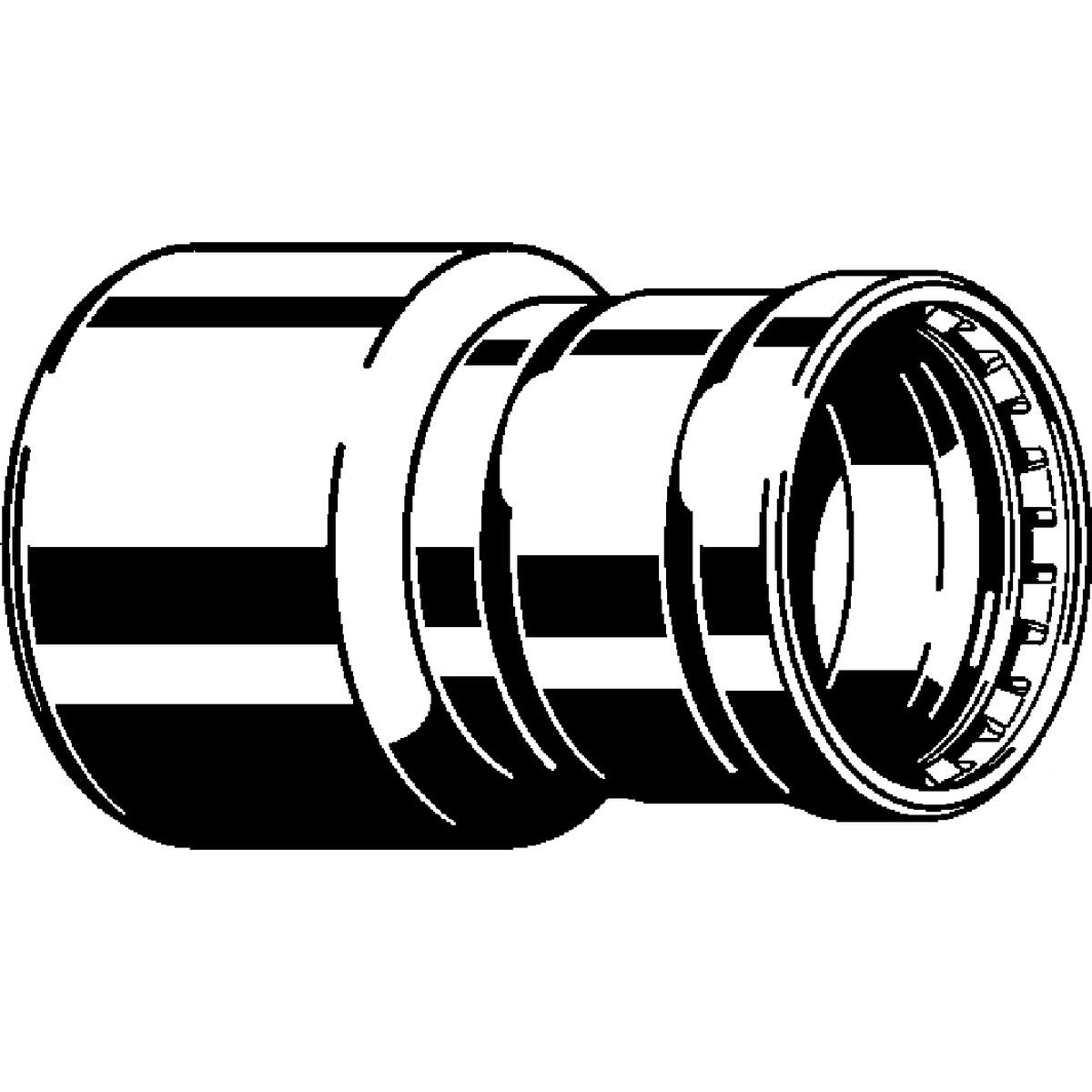Viega 98340 (6815.1XL) MegaPress 3 in. x 2 1/2 in. 316 Stainless Steel Press Reducer (1 Each) - 2