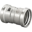 Viega 98375 (6815XL) MegaPress 2 1/2 in. x 2 1/2 in. 316 Stainless Steel Press Coupling with Stop (1 Each)
