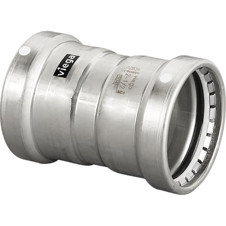 Viega 98375 (6815XL) MegaPress 2 1/2 in. x 2 1/2 in. 316 Stainless Steel Press Coupling with Stop (1 Each)