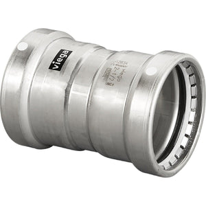 Viega 98385 (6815XL) MegaPress 316 Stainless Steel Press Coupling with Stop 4 in. x 4 in. (1 Each)