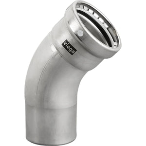 Viega 98495 (6826.1XL) MegaPress 316 FKM 2 1/2 in 45 Degree Stainless Steel Street Elbow (1 Each)