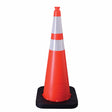 Vizcon 16036-HIWB-10 36" Orange Enviro-Cone, 6" & 4" Reflective, 10lb Rubber Base