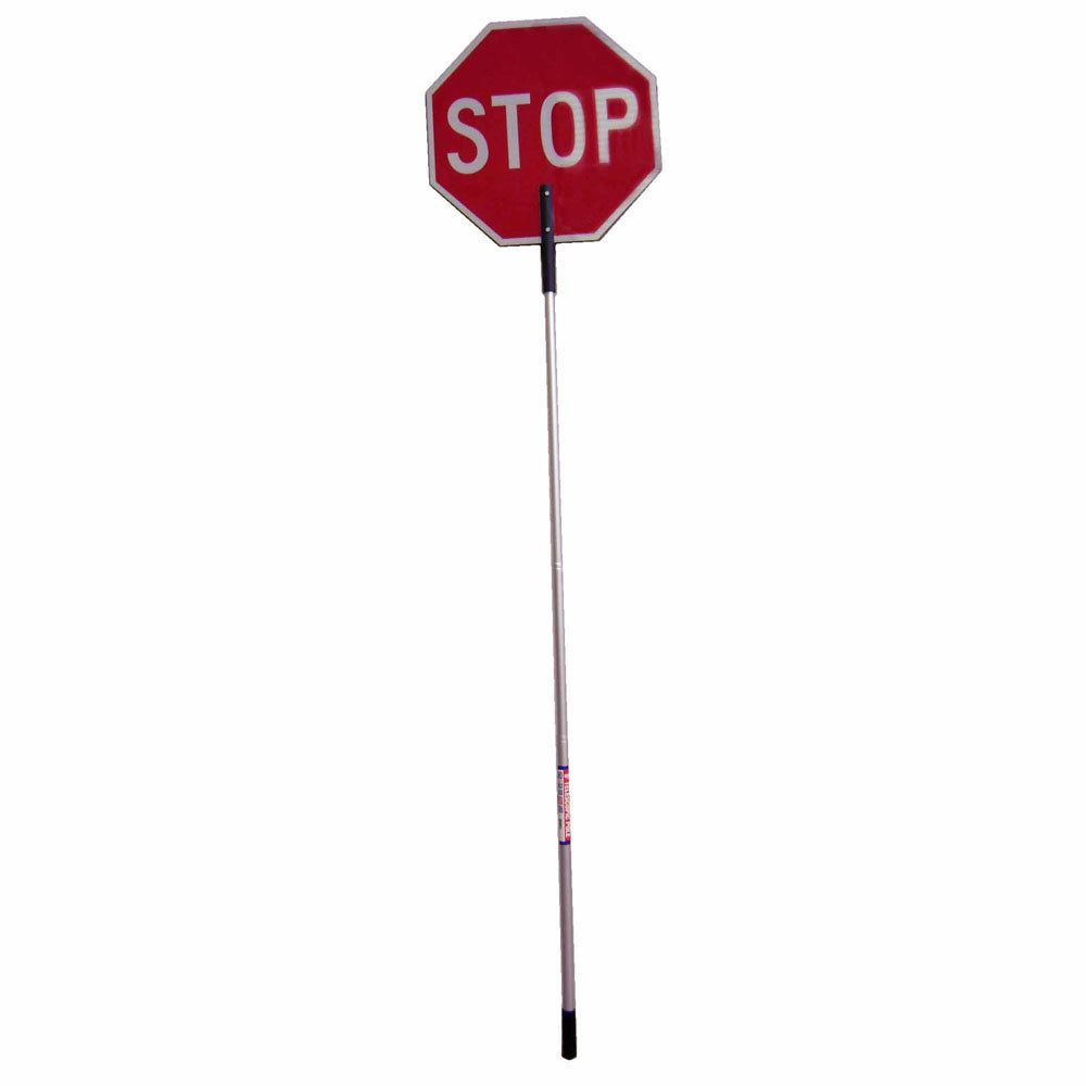 Vizcon 18018-SS-EG5 18" Aluminum Paddle, Stop/Slow, 5' Plastic Handle, Engineer - 2