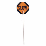 Vizcon 18018-SS-HI5 18" Aluminum Paddle, Stop/Slow, 5' Plastic, High Intensity