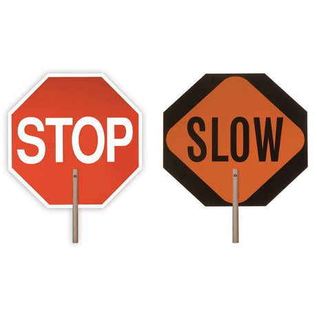 Vizcon 18018-SS-NS 18" Stop/Slow Sign Paddle