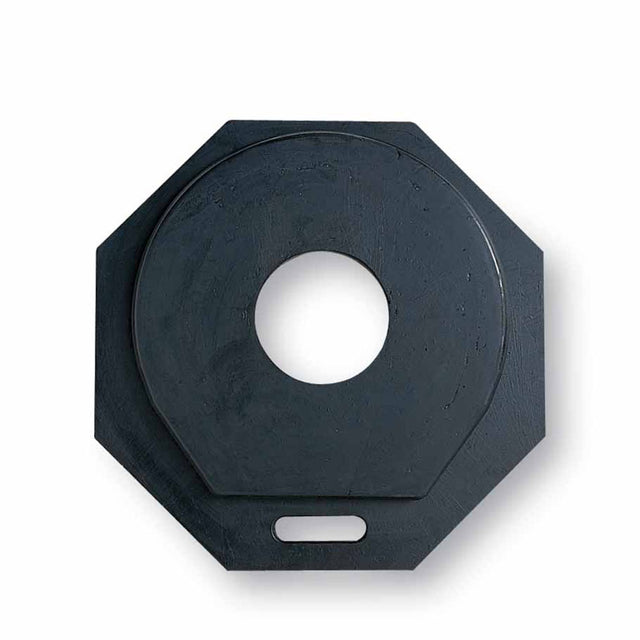 Vizcon 18040-RUB 40lb Channelizer Drum Recycled Rubber Base