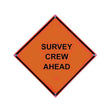 Vizcon 26036-EFO-HF-Survey Crew Ahead 36" Vinyl Reflective Sign "Survey Crew Ahead"