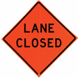 Vizcon 26048-EV-HF-LC 48" Non-Reflective Vinyl Roll-Up Sign, Lane Closed