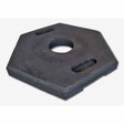 Vizcon 42000-TB18 18lb Hexagonal Recycled Rubber Delineator Tube Base