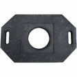 Vizcon 42030-CRU 30lb Rectangular Recycled Rubber Delineator Cone Base