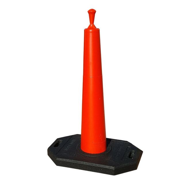 Vizcon 47039-CRU-30 39" Roof Edge Delineator Cone, 30lb Rectangular Rubber Base