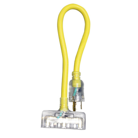 VOLTEC 04-00091 3 Outlet Power Block Adapter With locking Plug 12/3