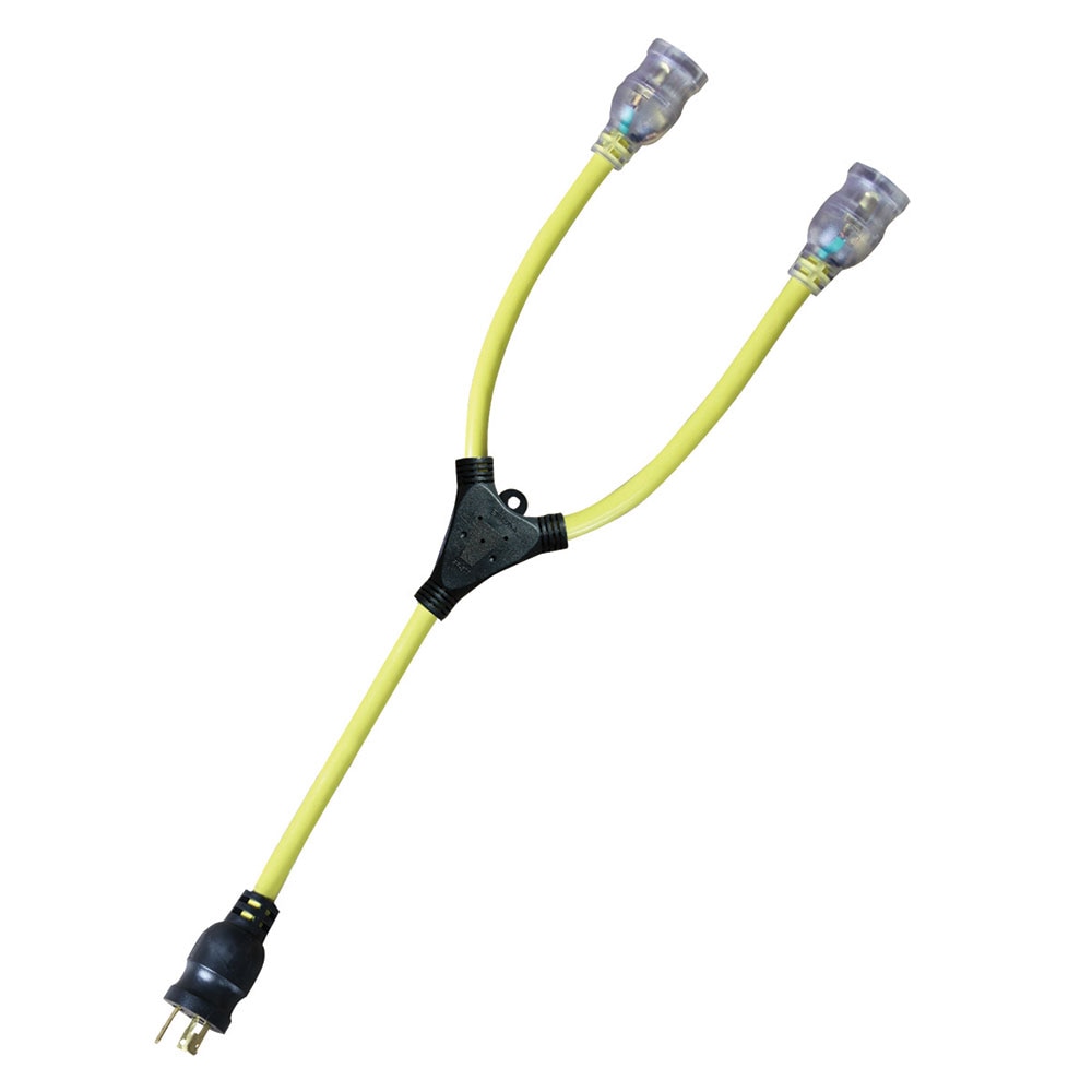 Voltec 04-00095 "Y" Adapter with Locking Plug and Lighted Ends