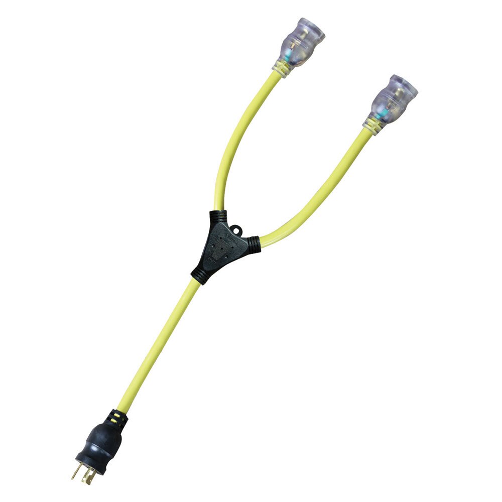 Voltec 04-00095 "Y" Adapter with Locking Plug and Lighted Ends