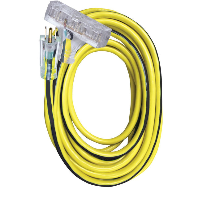 VOLTEC 05-00124 50' 12/3 3-Conductor 300V Power Block Extension cords, SJTW