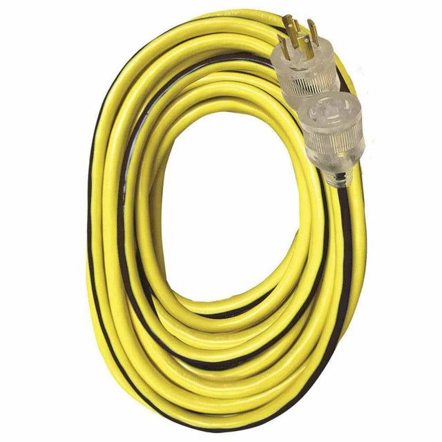 Voltec 05-00514 25' 10/4 SJTW L14-30 Generator Extension Cord with Lighted Connector