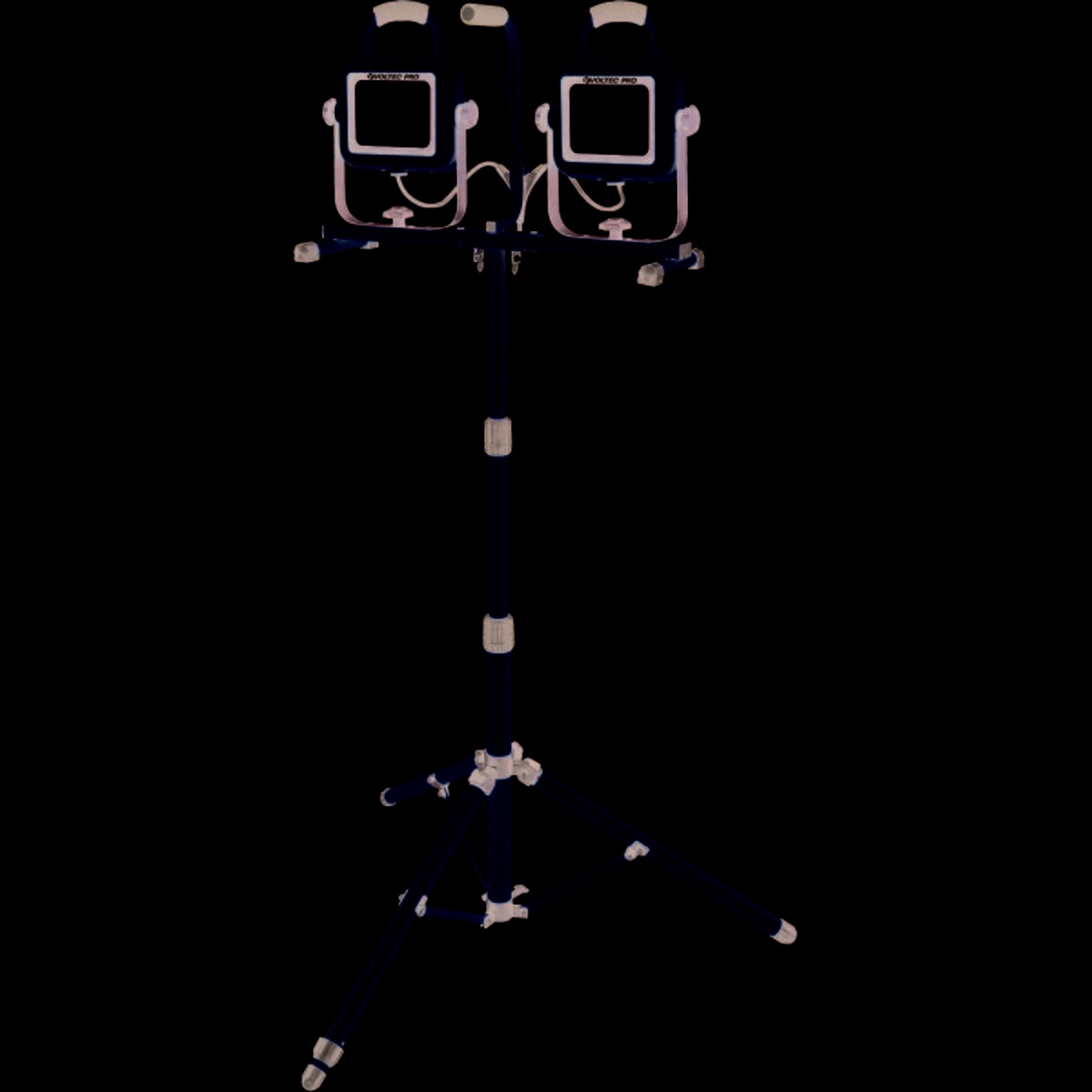 Voltec 08-00735 13,200 Lumen (132W) AC DUAL LED Twin Head Tripod Work Light