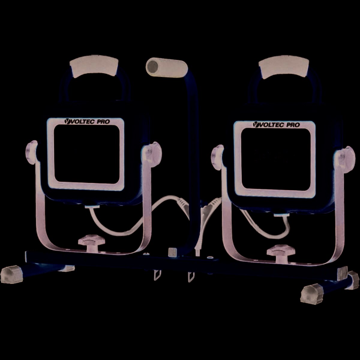 Voltec 08-00735 13,200 Lumen (132W) AC DUAL LED Twin Head Tripod Work Light - 2