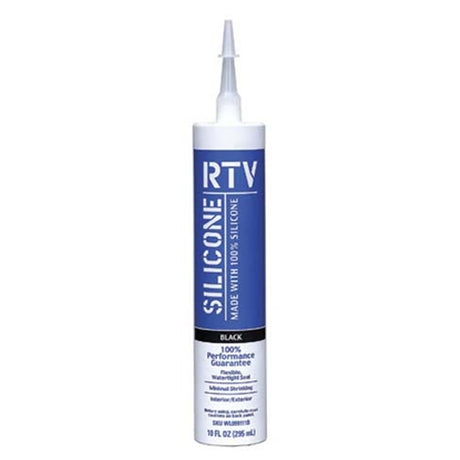 White Lightning WL099111B Contractor RTV Silicone Sealant Black