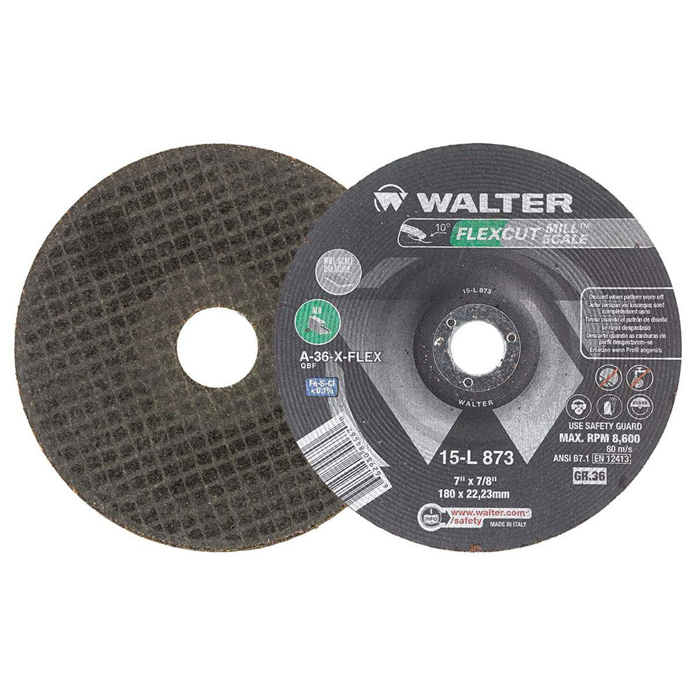 Walter 15-L-843 Flexcut Mill Scale 4-1/2X5/8-11 Grinding Wheel 25Bx/200Cs