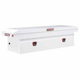 Weather Guard 120-3-03 Model 120-3-03 Saddle Box, Steel, Full Low Profile, White, 10.6 Cu. Ft. - 3