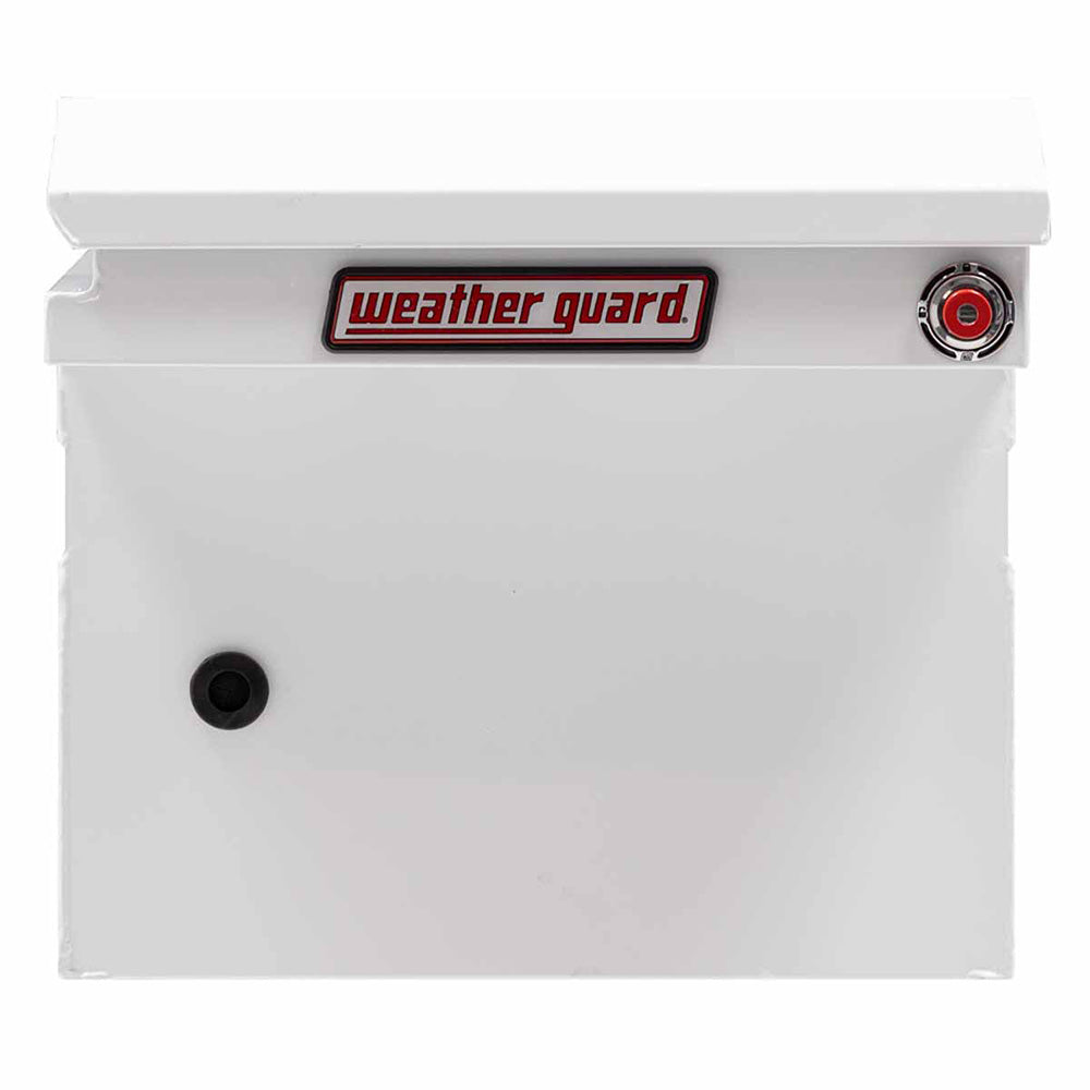 Weather Guard 120-3-03 Model 120-3-03 Saddle Box, Steel, Full Low Profile, White, 10.6 Cu. Ft. - 4