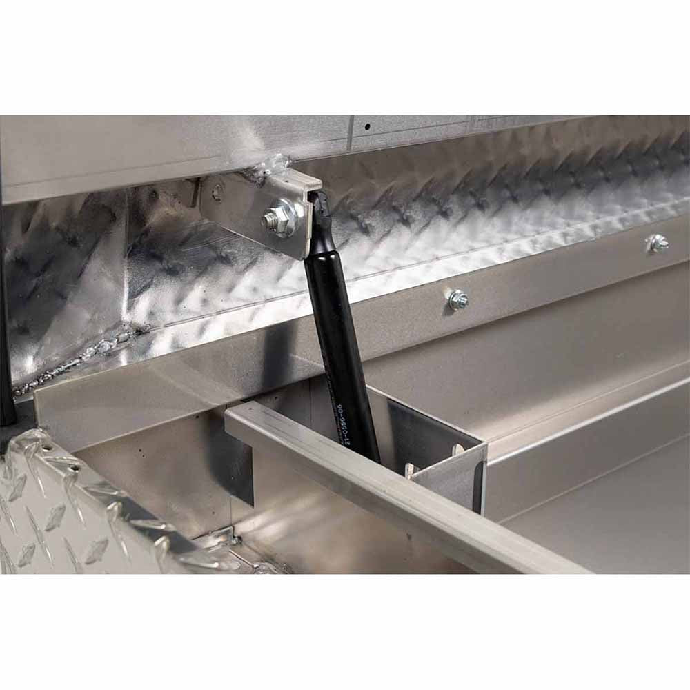 Weather Guard 127-0-03 Model 127-0-03 Saddle Box, Aluminum, Full Standard, Clear, 10.5 Cu. Ft. - 6