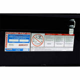 Weather Guard 127-5-03 Model 127-5-03 Saddle Box, Aluminum, Full Standard, Gloss Black, 10.5 Cu. Ft. - 12