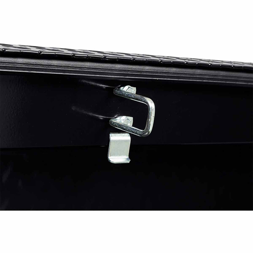 Weather Guard 127-5-03 Model 127-5-03 Saddle Box, Aluminum, Full Standard, Gloss Black, 10.5 Cu. Ft. - 9