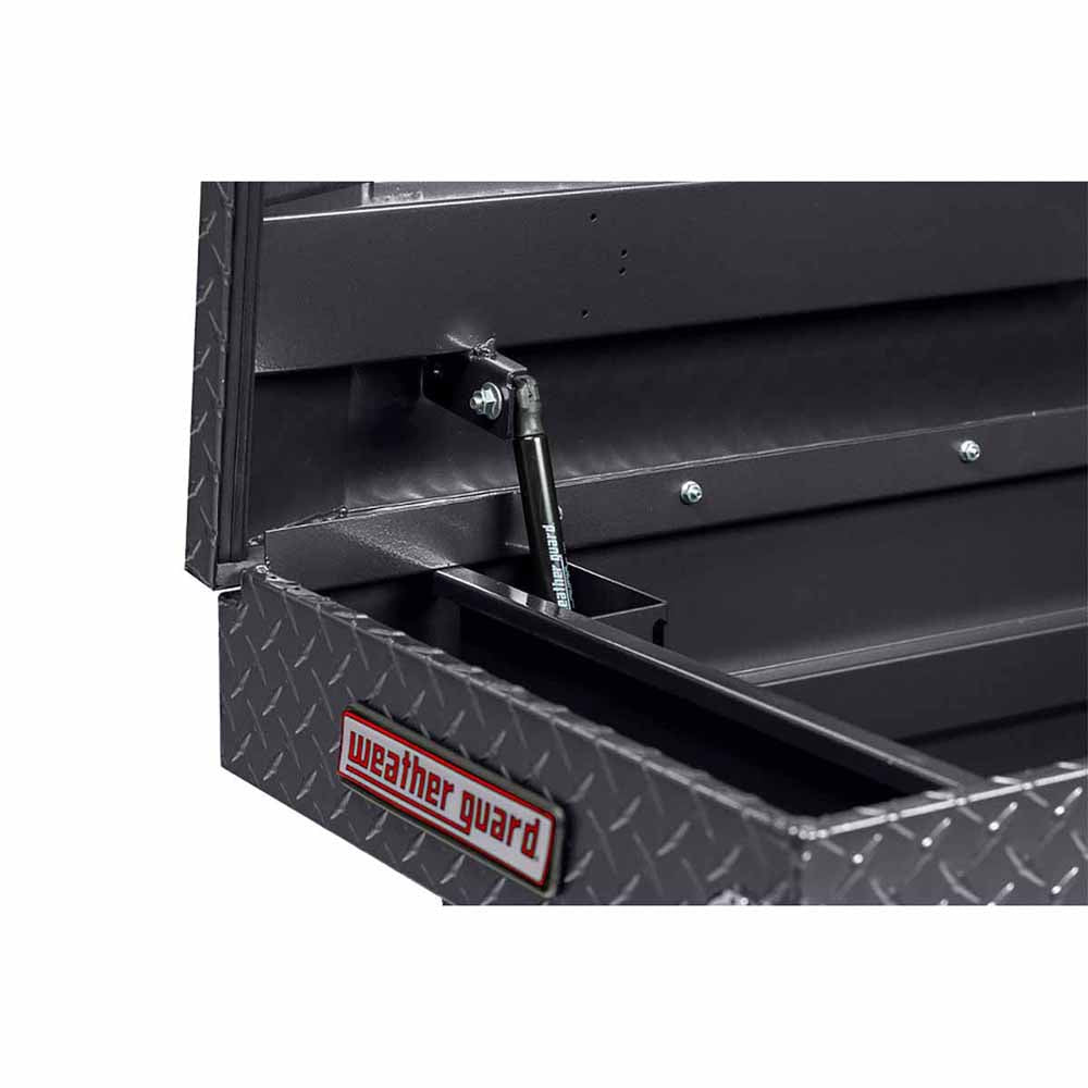 Weather Guard 127-6-03 Model 127-6-03 Saddle Box, Aluminum, Full Standard, Gunmetal Gray, 10.5 Cu. Ft. - 6