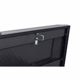 Weather Guard 127-6-03 Model 127-6-03 Saddle Box, Aluminum, Full Standard, Gunmetal Gray, 10.5 Cu. Ft. - 9