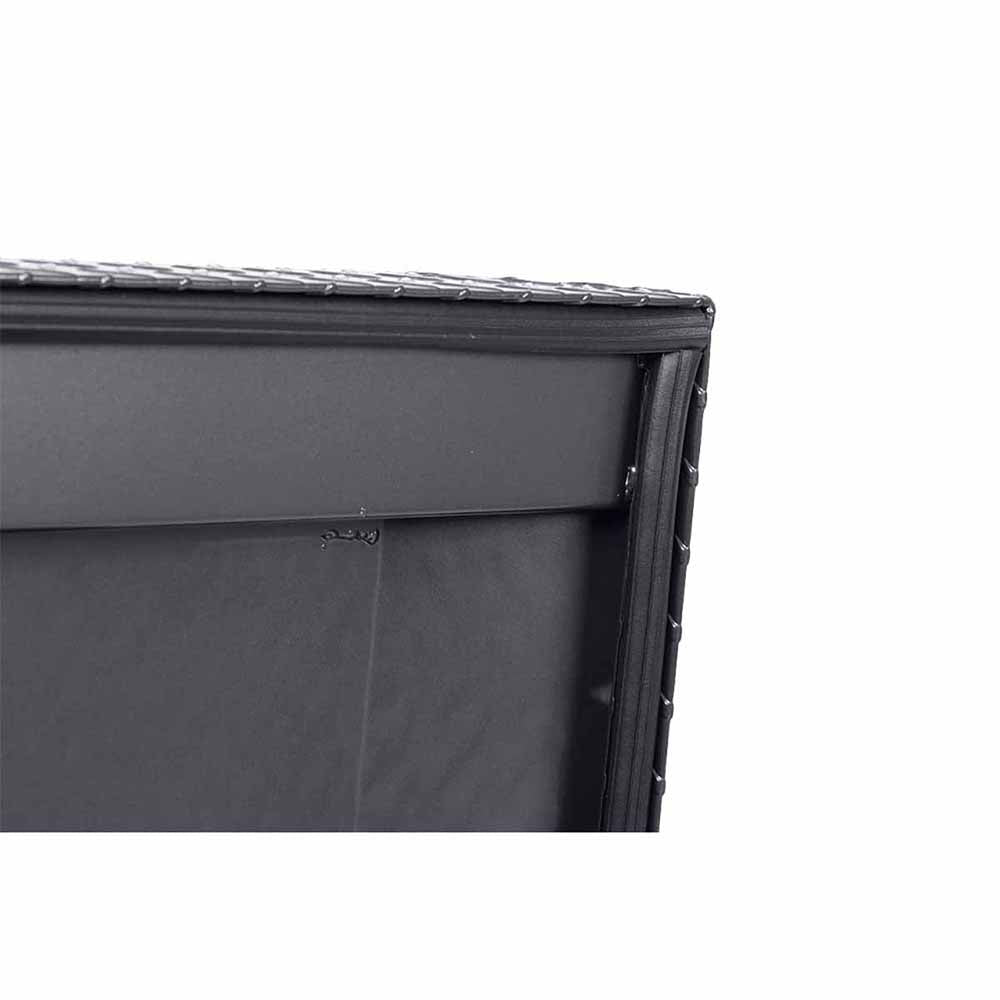 Weather Guard 127-6-03 Model 127-6-03 Saddle Box, Aluminum, Full Standard, Gunmetal Gray, 10.5 Cu. Ft. - 13