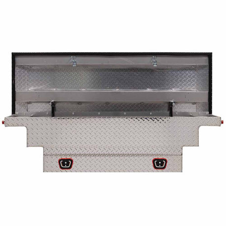 Weather Guard 131-0-03 Model 131-0-03 Saddle Box, Aluminum, Compact Low Profile, Clear, 7.7 Cu. Ft.