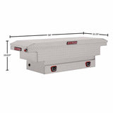 Weather Guard 131-0-03 Model 131-0-03 Saddle Box, Aluminum, Compact Low Profile, Clear, 7.7 Cu. Ft. - 19