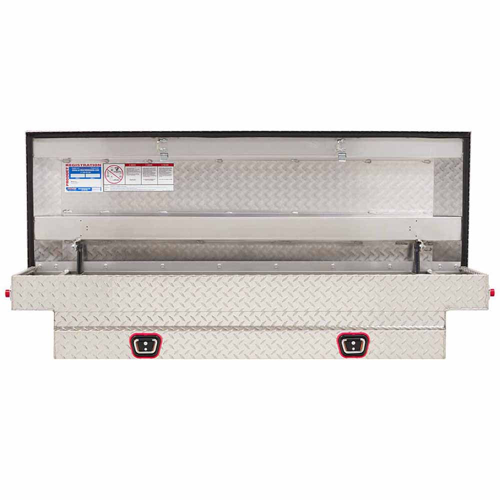 Weather Guard 154-0-03 Model 154-0-03 Saddle Box, Aluminum, Compact, Clear, 6.0 Cu. Ft.