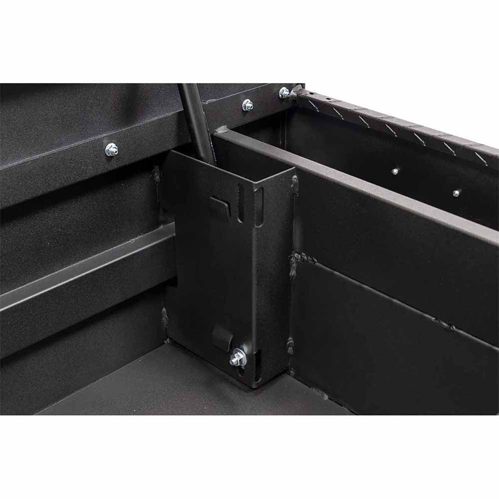 Weather Guard 154-52-03 Model 154-52-03 Saddle Box, Aluminum, Compact, Textured Matte Black, 6.0 Cu. Ft. - 7