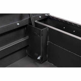 Weather Guard 154-52-03 Model 154-52-03 Saddle Box, Aluminum, Compact, Textured Matte Black, 6.0 Cu. Ft. - 7