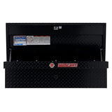 Weather Guard 180-5-03 Model 180-5-03 41" Low Profile Lo-Side Box, Aluminum, Gloss Black, 3.8 Cu. Ft.