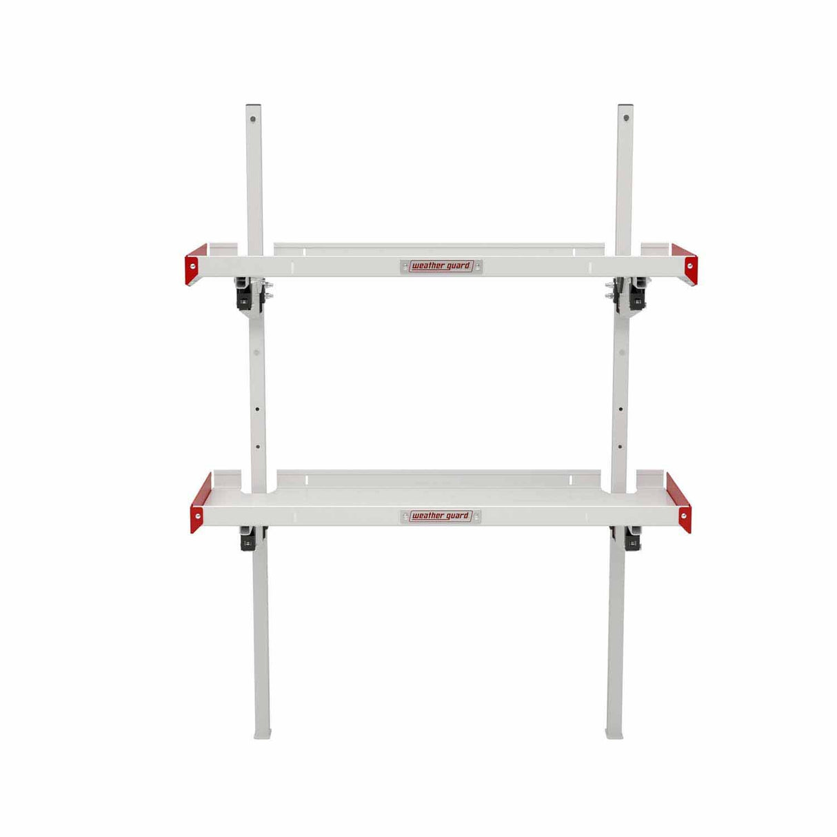 Weather Guard 9548-3-01 Folding Van Shelving Unit with 2 Shelves for Flexible Van Storage - 6