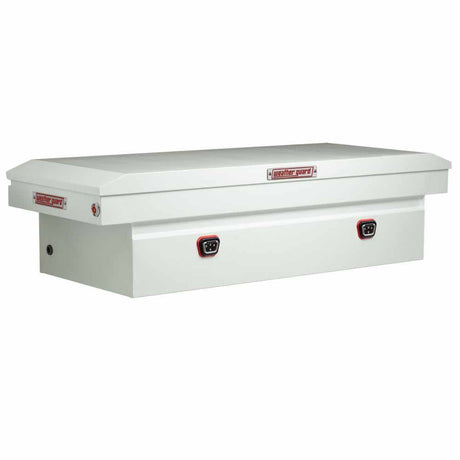 Weatherguard 116-3-04 Saddle Box, Steel, Full Extra Wide, White, 15.5 cu ft