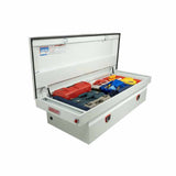 Weatherguard 116-3-04 Saddle Box, Steel, Full Extra Wide, White, 15.5 cu ft - 5