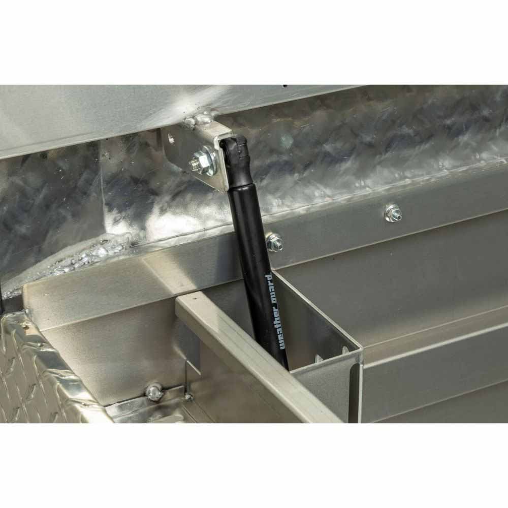 Weatherguard 117-0-04 Saddle Box, Aluminum, Full Extra Wide, Clear, 15.5 cu ft - 7