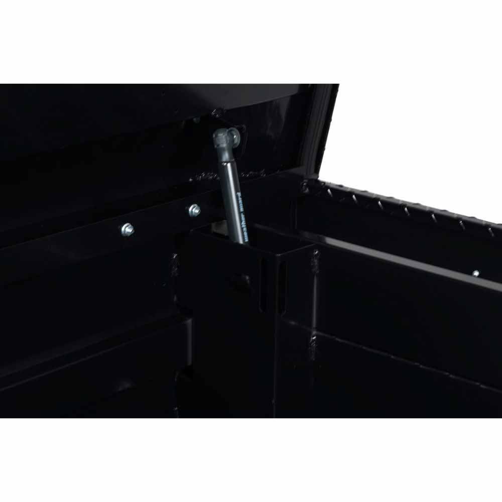 Weatherguard 117-5-04 Saddle Box, Aluminum, Full Extra Wide, Gloss Black, 15.5 cu ft - 8