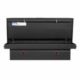 Weatherguard 117-52-04 Saddle Box, Aluminum, Full Extra Wide, Textured Matte Black, 15.5 cu ft - 2