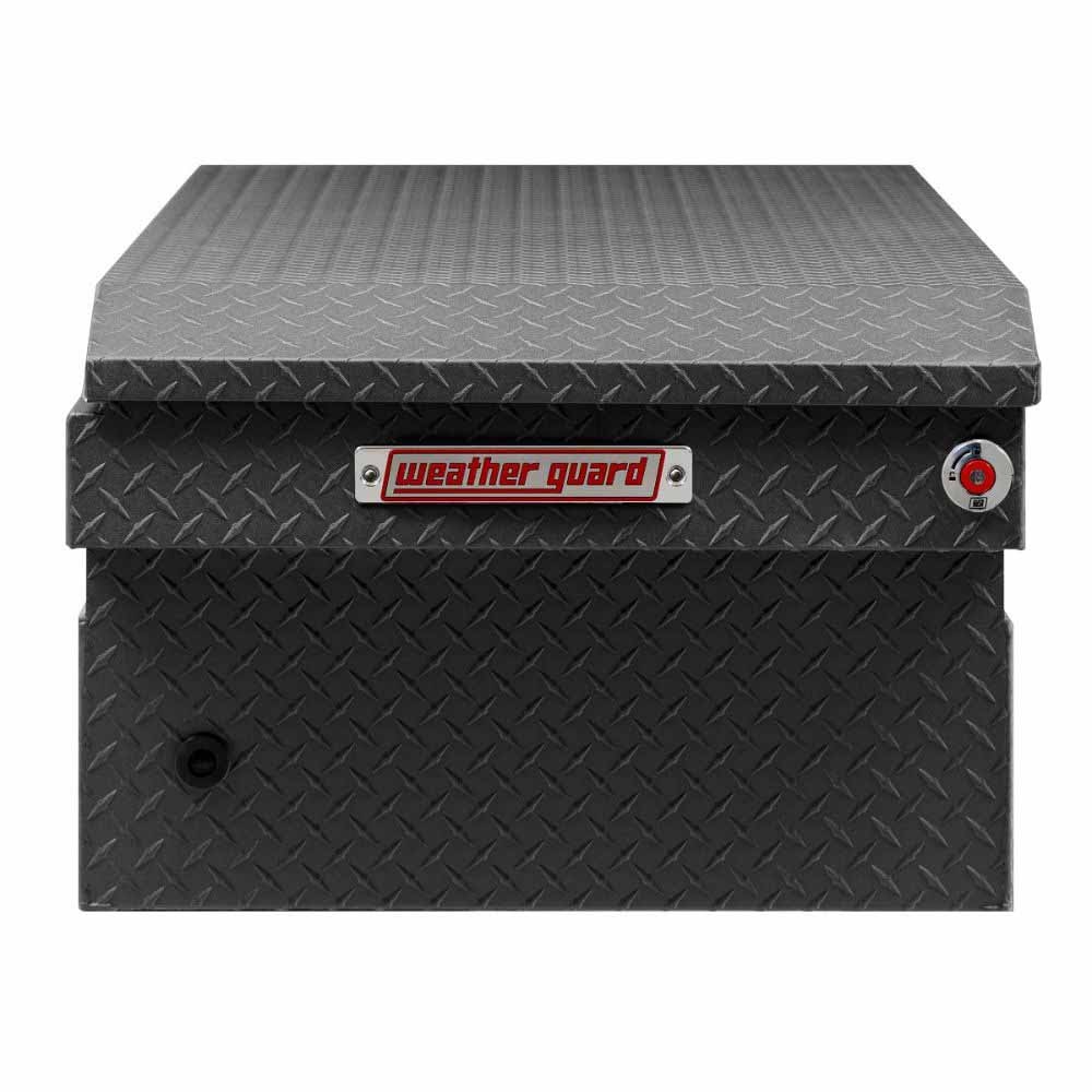 Weatherguard 117-52-04 Saddle Box, Aluminum, Full Extra Wide, Textured Matte Black, 15.5 cu ft - 3