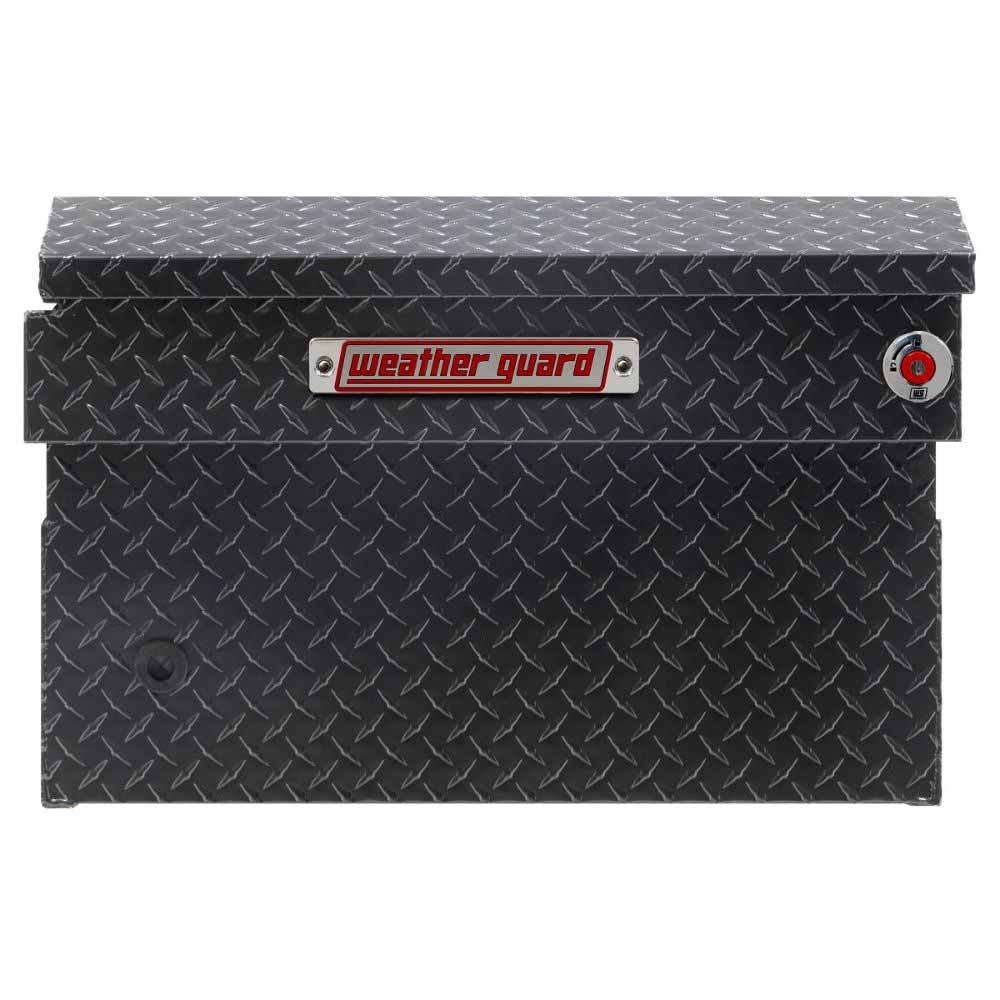 Weatherguard 117-6-04 Saddle Box, Aluminum, Full Extra Wide, Gunmetal Gray, 15.5 cu ft - 3