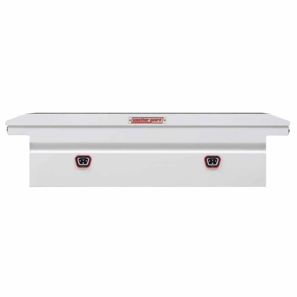 Weatherguard 120-3-04 Saddle Box, Steel, Full Low Profile, White, 11.0 cu ft - 4