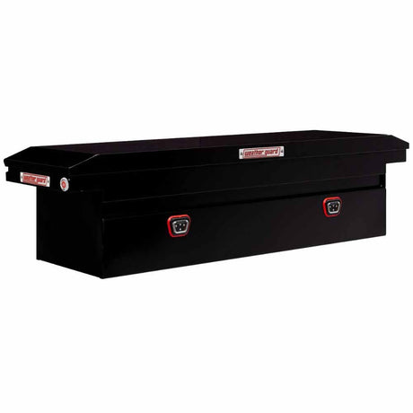 Weatherguard 120-5-04 Saddle Box, Steel, Full Low Profile, Gloss Black, 11.0 cu ft